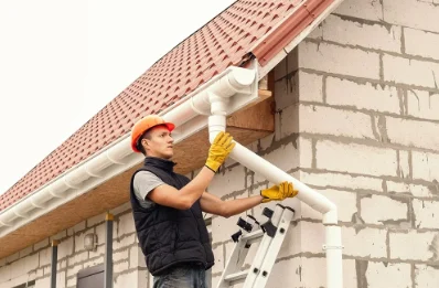 Pose et remplacement de gouttières à Bining